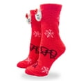 thumbnail image 6 of Hello Kitty Women's Holiday 3D Cozy Crew Socks, 1-Pack, Size 4-10, 6 of 7