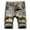 Sky Blue, variant on WEAIXIMIUNG Bib Overalls Mens Men Slim Fashion Comfortable Mid Waist Jeans Ripped Shorts
