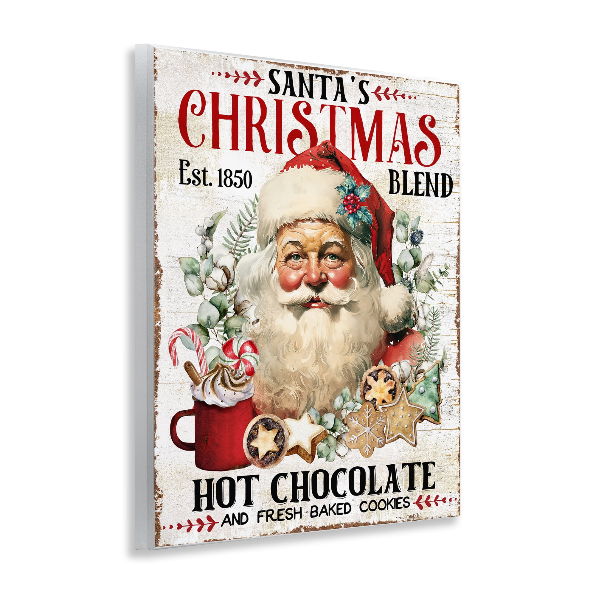 Stupell Industries Santa's Christmas Blend Holiday Painting Unframed Art Prints Wall Art, 11 x 14