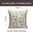 thumbnail image 2 of LALILO Throw Pillow Covers Damask Ornament Baroque Luxury Cushion Cover 18" x 18", 2 Pack, 2 of 6