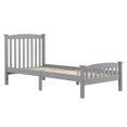 thumbnail image 5 of Hassch Twin Size Bed Frame with Headboard and Footboard, Platform Bed for Bedroom, No Box Spring Needed, Gray, 5 of 7
