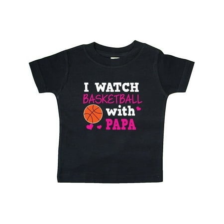 

Inktastic I Watch Basketball with Papa Gift Baby Boy or Baby Girl T-Shirt