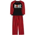 thumbnail image 4 of Sinhoon Christmas Pajamas for Family Red Plaid 2021 Xmas Pjs Matching Sleepwear Sets Comfy Soft Nightwear, 4 of 8