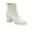 White Croco, variant on Jane and the Shoe Women's Iris Mid Block Heel Bootie