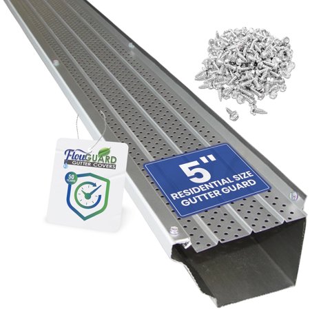 FlexxPoint 30 Year Gutter Cover System, Matte Residential 5" Gutter Guards, 1020ft