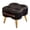 Black_A, variant on Small Ottoman Bench Upholstered Foot Stool For Couch Small Pouf Ottoman Footrest For Sofa Leather Vanity Chairs For Living Room Step Stool For Bedroom, Office, Entryway