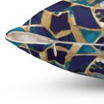 thumbnail image 5 of Moroccan Mosaic Square Pillow, Ethnic Boho Throw Cushion, Blue Tan Decorative Pillow, Eclectic Home Accent, Decorative Sofa Pillow, 5 of 6