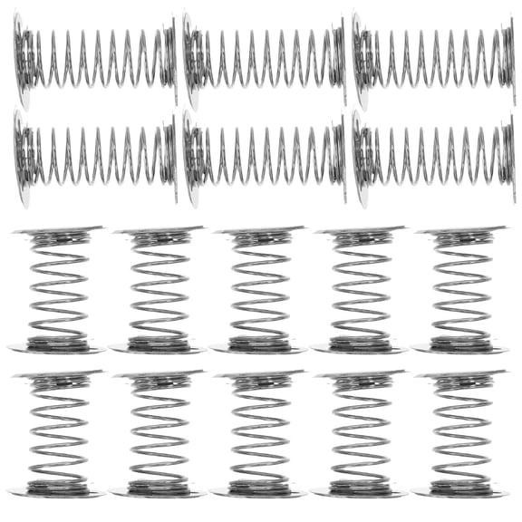 WORGEOUS 18Pcs Shake Head Doll Spring Stand Dancing Toy Spring Base DIY Dashboard Swing Head Doll Spring Base DIY Car Home Decoration Silver 4cm 3cm