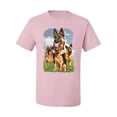 thumbnail image 2 of Wild Bobby, German Shepherd Dog Animal Pet Lover, Dog Lover, Men's Graphic Tees, Light Pink, 2XL, 2 of 3