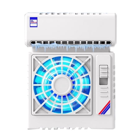 Mobile Phone Cooling Fan Semiconductor Game Cooler Radiator Air Conditioner Heat Sink for IOS Android Cooling Fan,1 x Phone Cooling Fan,White