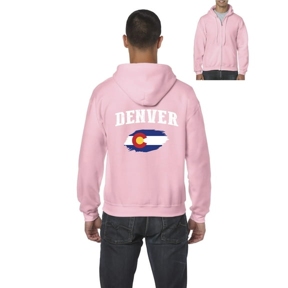 Mens Denver Full-Zip Hooded Sweatshirt