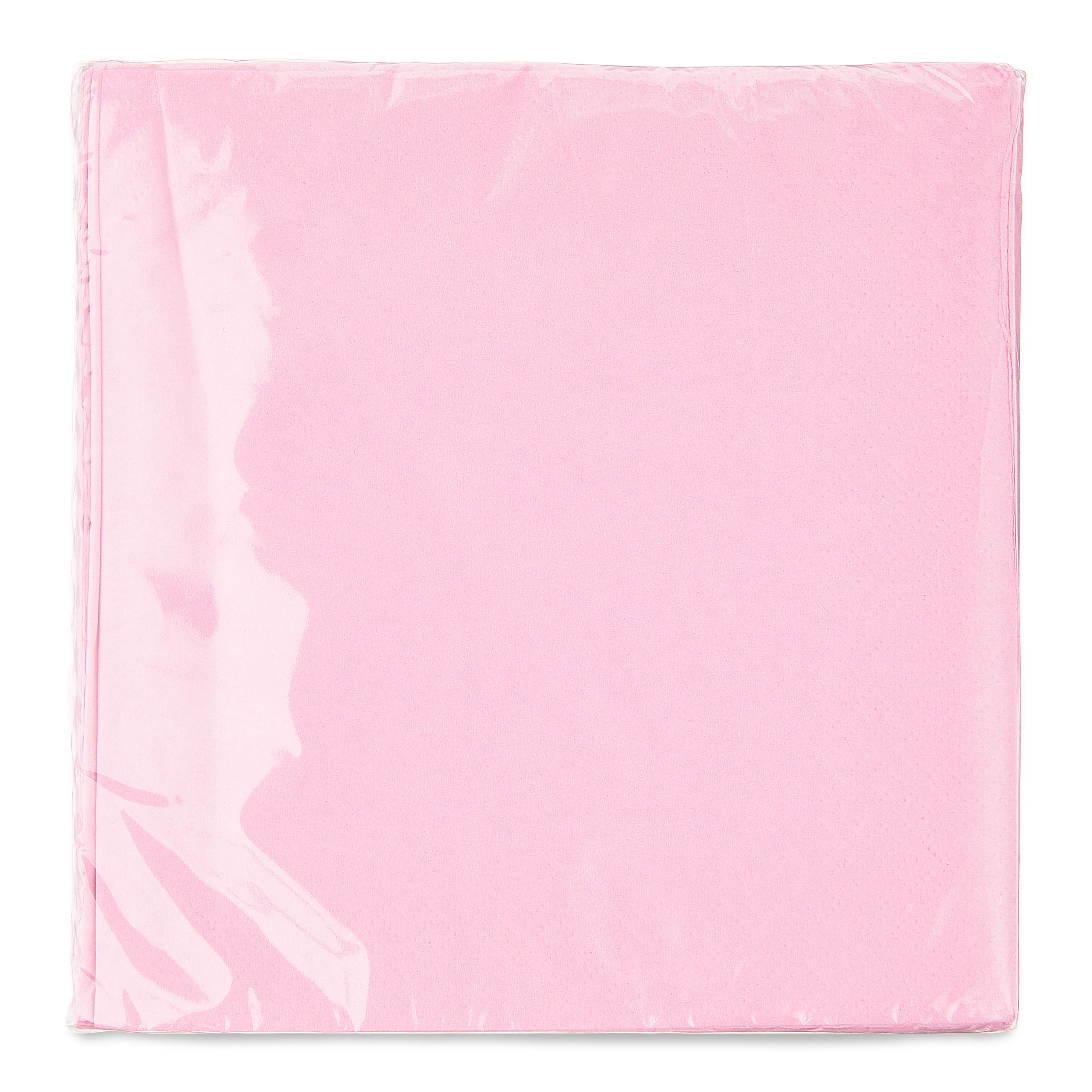(6 pack) 24CT 6.5IN x 6.5IN Light Pink Disposable Paper Napkins by Way To Celebrate
