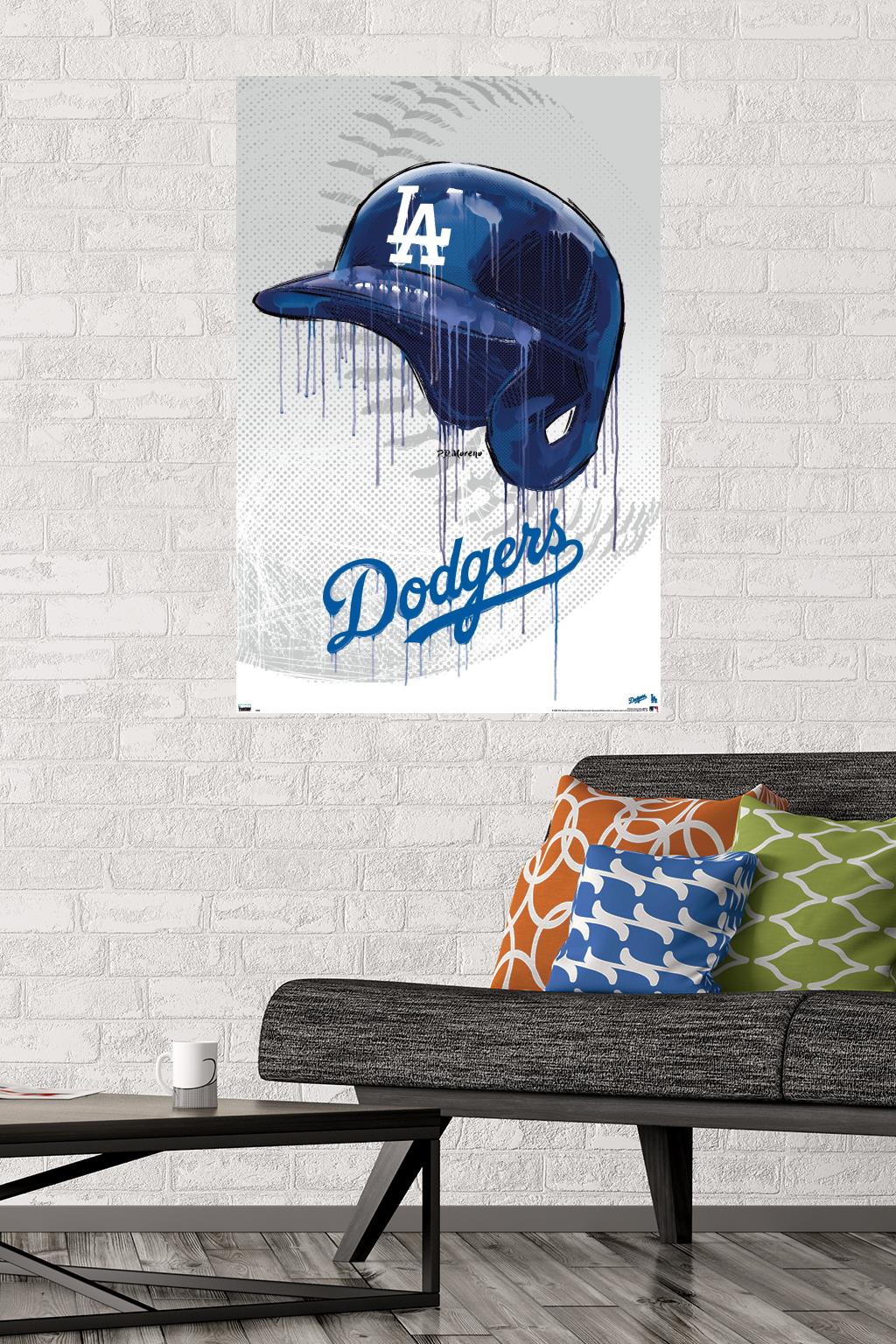MLB Los Angeles Dodgers - Drip Helmet 20 Wall Poster, 22.375" x 34"