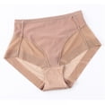 thumbnail image 4 of 3 Pack Women Body Shaper Panties Tummy Belly Control Slimming Middle Waist Trainer Control Shapewear Underwear For Women, 4 of 7