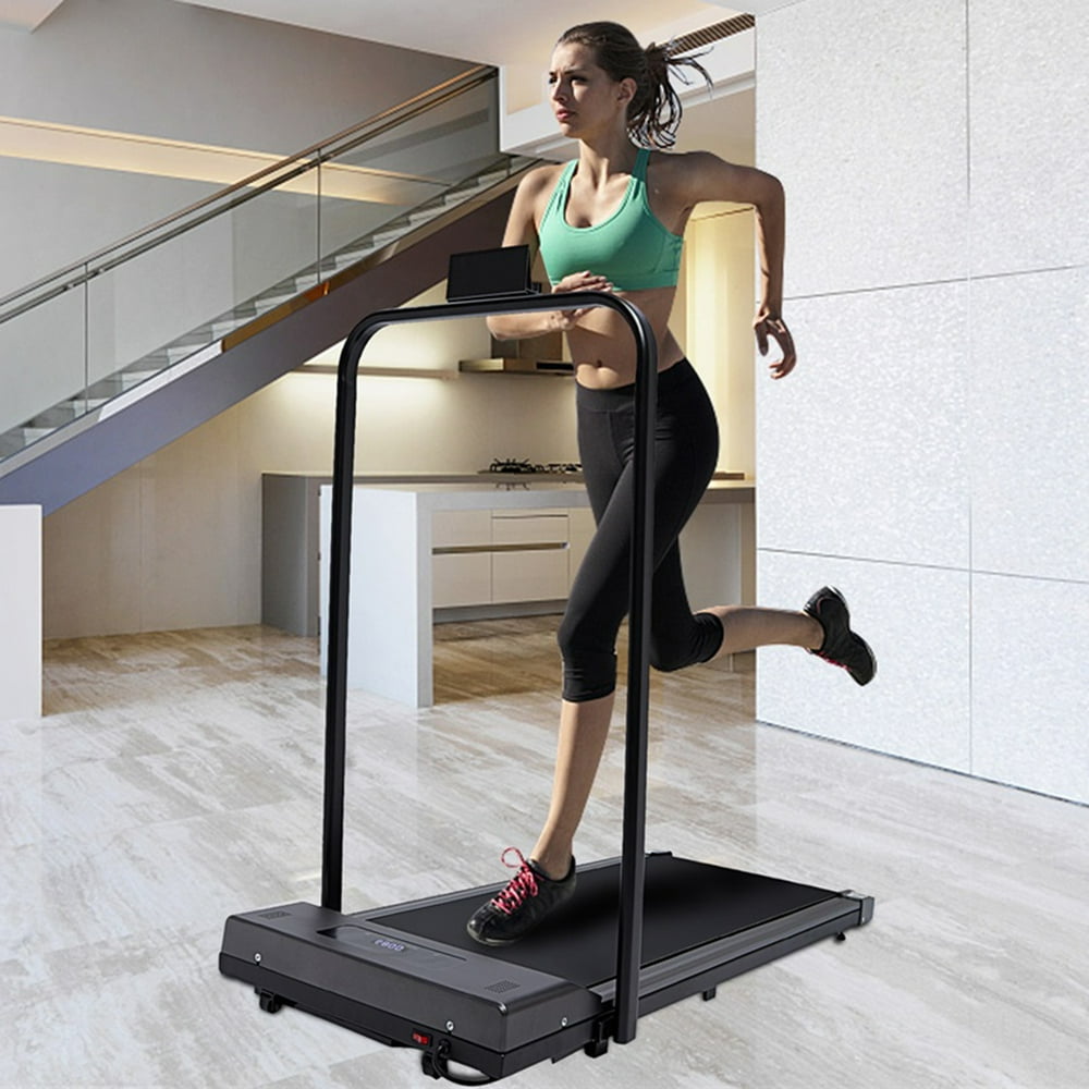 Fitness Treadmill, Ultraquiet Folding Treadmill with Wheels