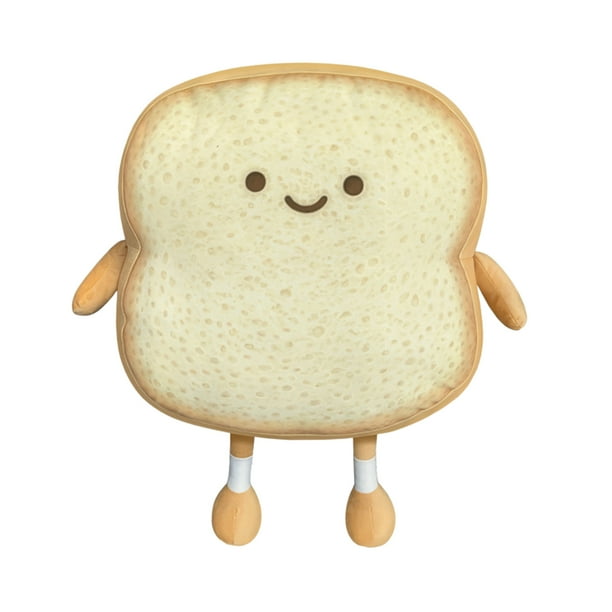 Emmababy Toast Plush Doll Cute Facial Expression Butter Bread Shape Pillow Toy Walmart Com