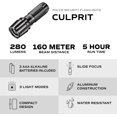 thumbnail image 4 of Police Security Flashlights 99553 Culprit Flashlight 3AAA Cree LED - 250 Lumen, 4 of 8
