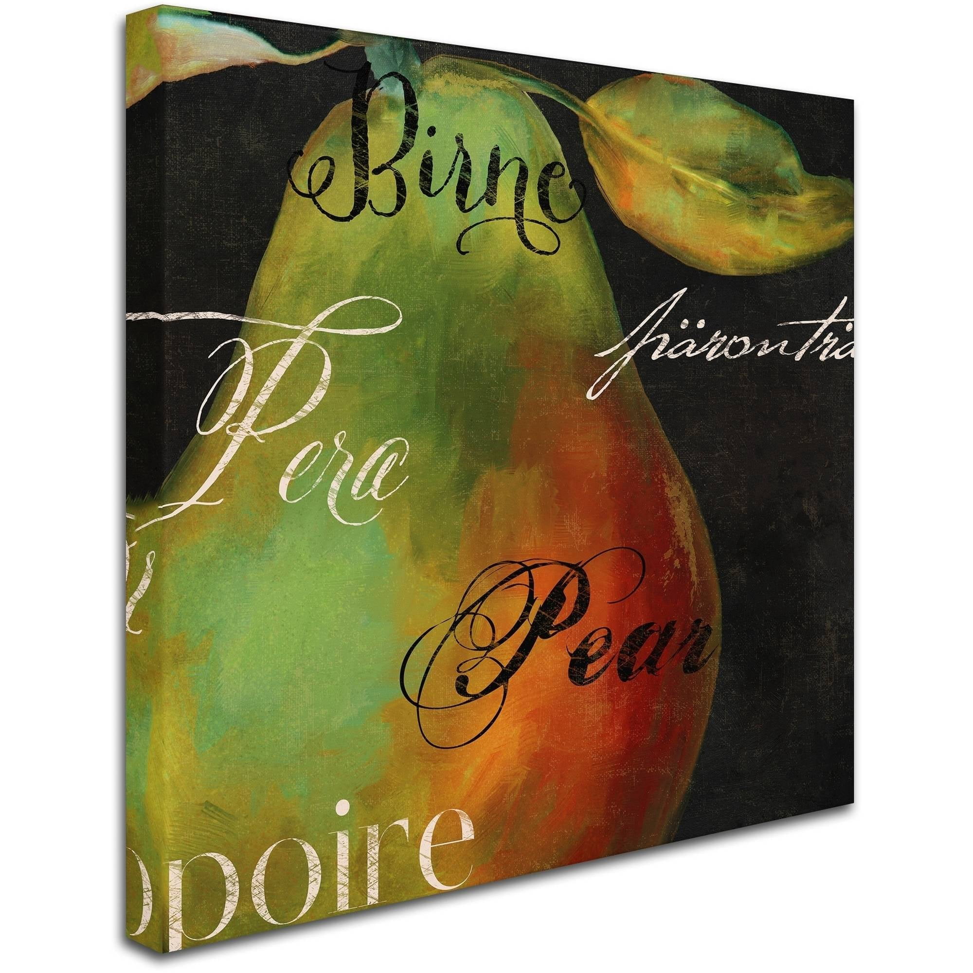 Trademark Fine Art "Painted Pear I" Canvas Art by Color Bakery