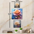 thumbnail image 3 of Designart "Cream Gold Rose Reverie Soft Roses" Floral Oversized Wall Clock - Set Of 3 - Multipanel Clock For Living Room Décor - Large Modern Wall Clock, 3 of 6