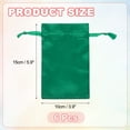 thumbnail image 2 of Uxcell Satin Drawstring Favor Bags, (5.9" x 3.9", Green) (6Pcs), Satin Gift Bags Gift Pouches with Drawstrings, Suit for - Wedding/Festival/Birthday/Celebration, 2 of 7
