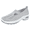 Gray, variant on pwidon Slip On Sneakers for Women, Breathable Knit Air Cushion Wedge Walking Shoes Non Slip Lightweight Casual Mary Jane Shoes for All Day Comfort Gray 36