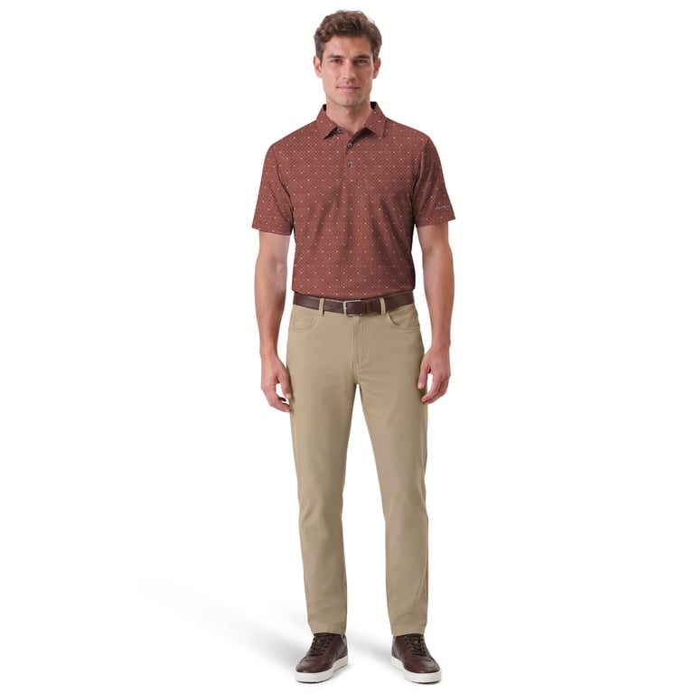 Ben Hogan Men's Gentleman Geo Print Golf Polo Shirt photo 2