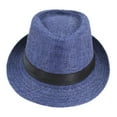 thumbnail image 1 of Sombrero para el sol, versátil, informal, elegante, sombrero de paja para viajes, regalo, viajes al aire libre, acampada Adulto, 1 of 8