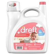 Dreft Ultra Concentrated Liquid Baby Laundry Detergent, 1 Count Per Pack 125 Loads, 170 fl.