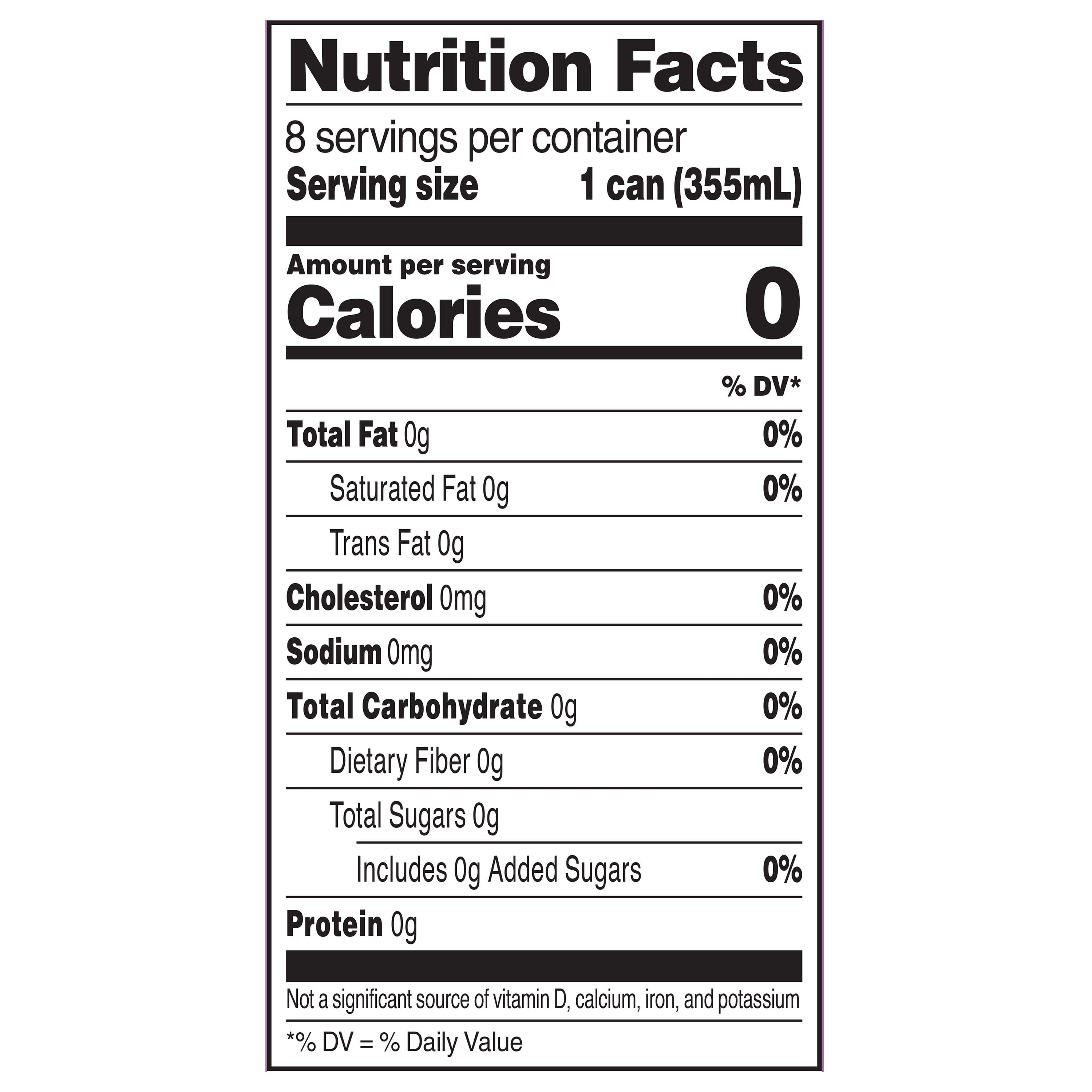 (6 pack) bettergoods Blackberry Flavored Sparkling Water, 12 fl oz, 8 Cans