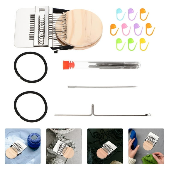 FELTECHELECTR 1 Set Weaving Loom Assorted Color Wooden Loom for Craft Making