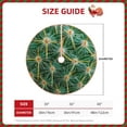 thumbnail image 2 of Daiia Thorns Of Macro Cactus Drawing Merry Christmas Tree Skirt , Xmas Large Lace-up Tree Skirt, Santa Snowflakes Rustic Home Decorations New Year Party Farmhouse Decor-36", 2 of 6