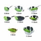 thumbnail image 5 of Colador de silicona Qiunizadila con clip para pasta, carne y fruta, 5 of 6