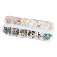 thumbnail image 3 of Thinsony Natural Conch Chip Nail Sticker Set High Brightness Nail Decals Kit Manicure Beauty Supplies 1 1Set, 3 of 6