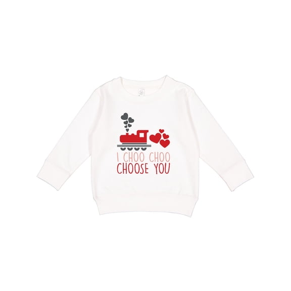 Inktastic I Choo Choo Choose You Valentines Day Train Toddler Sweatshirt