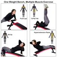 thumbnail image 3 of Banc de Musculation Pliant SuperFit, Réglable, Planche Assise, Entraînement, Banc Incliné, Rouge, 3 of 10
