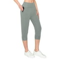 thumbnail image 3 of ALWAYS Women's Slimfit Super Soft Highwaisted Capri Joggers with Pockets - Grey X-small, 3 of 6