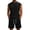 Black, variant on Laqbezok Men's 2-Piece Waffle Knit Summer Set, Sleeveless Athletic Tank Top and Drawstring Shorts Outfit, Casual Lightweight Training Tracksuit with Pockets