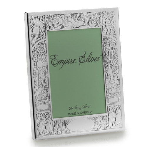 Pewter 4x6 Birth Record Photo Frame GP8910