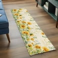 thumbnail image 3 of Sunflower 2'x6' Runner Rugs for Hallway Kitchen Bedside Non Slip Washable, Summer Eucalyptus Botanical Floral Vintage Entryway Rug Runners with Rubber Backing, Long Carpet Runner for Laundry Room, 3 of 8