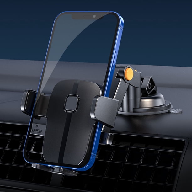 Soporte para teléfono móvil para automóvil con soporte para teléfono móvil con base de ventosa