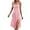Pink., variant on Akafmk Summer Dresses for Women Casual Dresses,Solid Color Round Neck Dress Sleeveless Spaghetti Straps Midi Dresses Split Hem A Line Beach Sundress