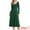 Dark Green, variant on DARING DIVA Fall Casual A-Line Midi Tie Front Dress XS Dark Green