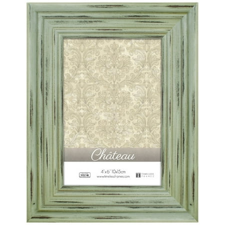 Green Wire Frame - Chateau 4 x 6 Distressed Sea Green Picture Frame