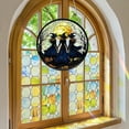 thumbnail image 5 of PPKVUFD Halloween Witch Themed Ornaments, Acrylic Stained Glass Window Hanging Sun Catcher Decor, Charming Witch with Hat Gothic Halloween Wall Pendant Decor for Home Holiday Party, 5 of 7