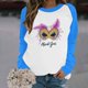 thumbnail image 4 of Xuyuer Mardi Gras Shirts for Women Shirt Funny Mask Graphic Tee Carnival Long Sleeve Shirt V Neck Top, 4 of 6