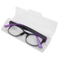 thumbnail image 2 of Gafas de lectura de moda Marcos tradicionales Unisex Hombres Mujeres Anteojos para personas mayores (+150 Negro Púrpura), 2 of 8