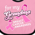 thumbnail image 4 of Inktastic For My Grandma-Breast Cancer Awareness Boys or Girls Baby Bib, 4 of 4
