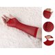 thumbnail image 2 of Accesorios de disfraz de fiesta de malla sin dedos para mujeres de los años 1980, guantes de red 2 pares rojos largos-2 pares, 2 of 5