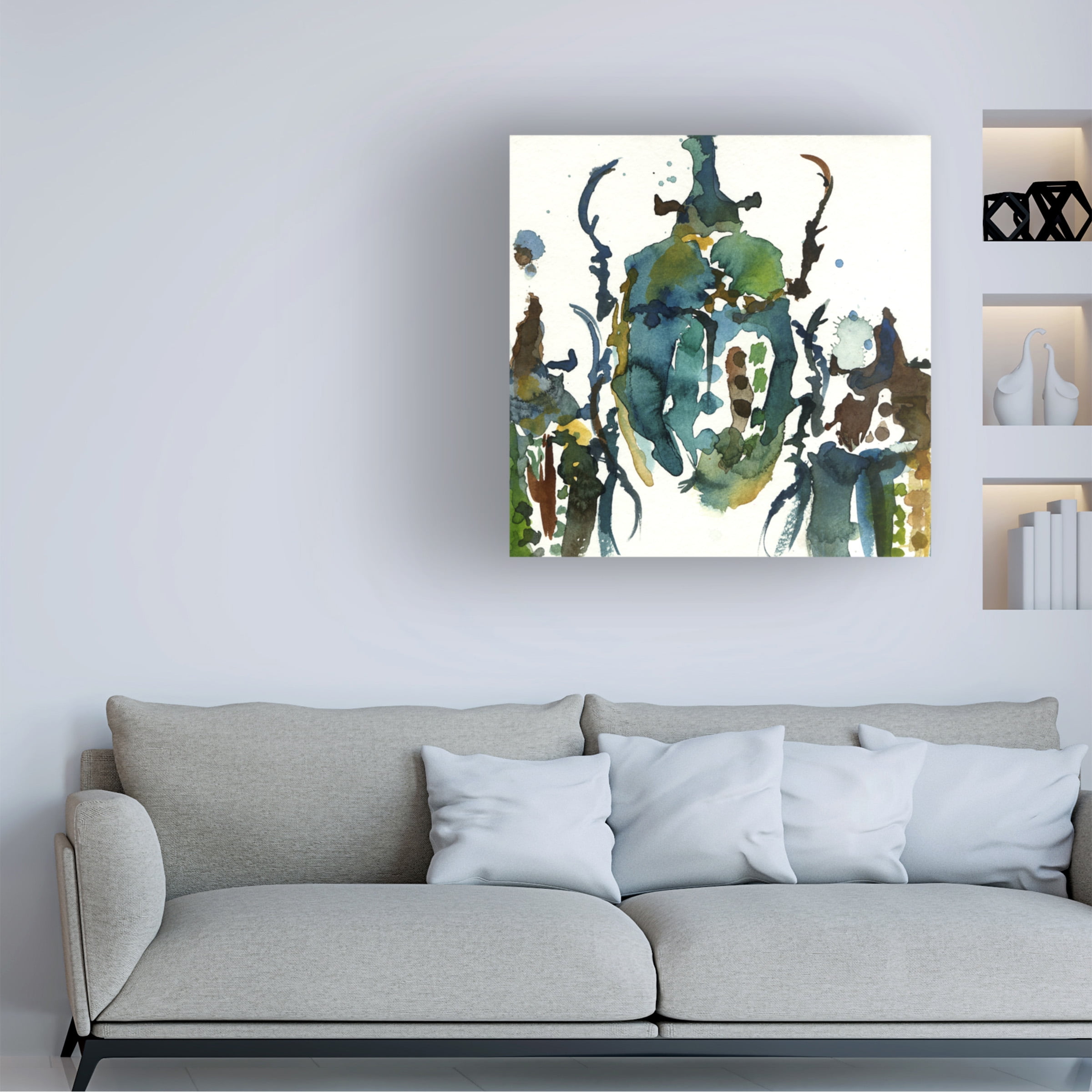 Trademark Fine Art 'Imaginary Bug Series Rhino Beetle' Canvas Art by Wyanne