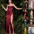 thumbnail image 4 of Vestido de fiesta de satén de alta calidad para mujer, nuevo vestido de verano 2024, vestido ajustado con espalda descubierta para celebridades, vestido de noche para discoteca XL, 4 of 4
